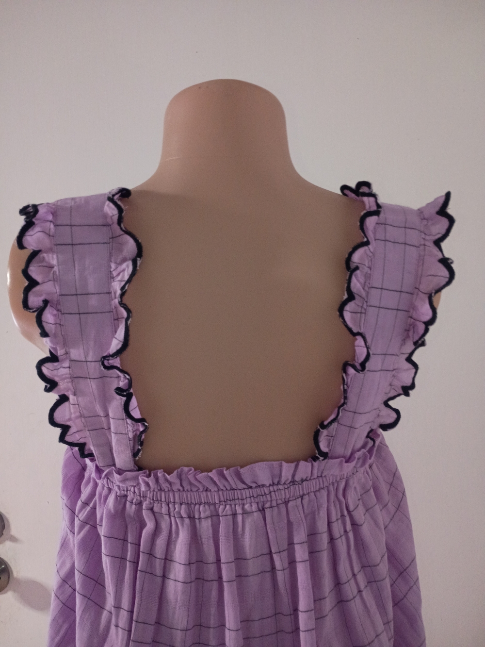 Lavender Ruffle-Trim Maxi Dress - Picture 6 of 7